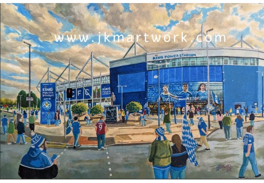King Power Stadium 'Going to the Match' Fine Art Print - Leicester City FC King Power Stadium 'Going to the Match' Fine Art Print - Leicester City FC